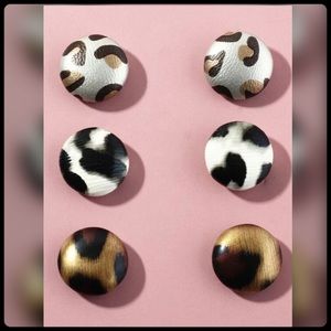 Lovely printed 3pc Earring set